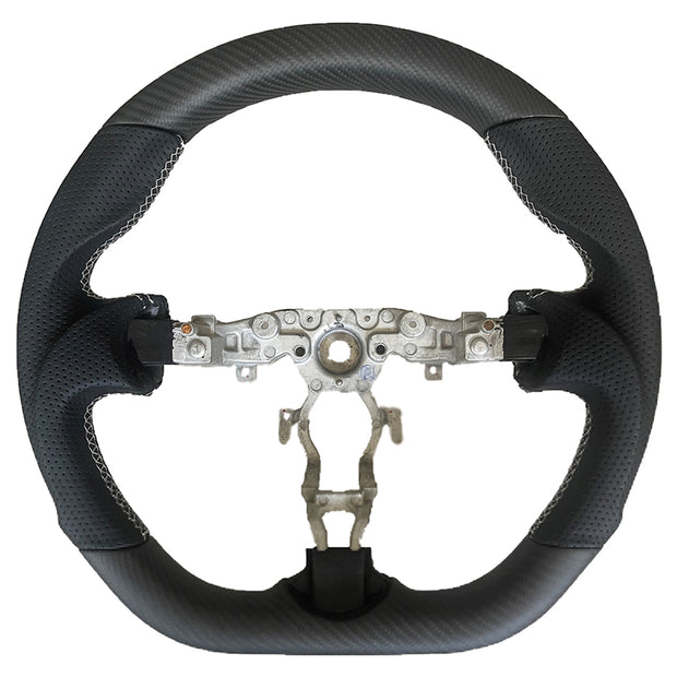 370Z 09'-20' SILVER STITCH MATTE CARBON FIBER STEERING WHEEL