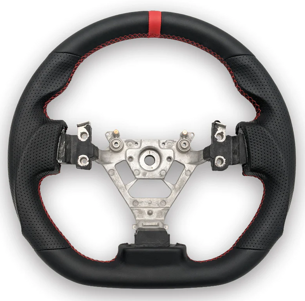 350Z 2002-2008 RED STITCH GENUINE LEATHER STEERING WHEEL