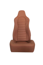 CPA3001 All Brown Leatherette Cipher Auto Universal Jeep Seats - Pair