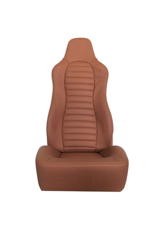 CPA3001 All Brown Leatherette Cipher Auto Universal Jeep Seats - Pair