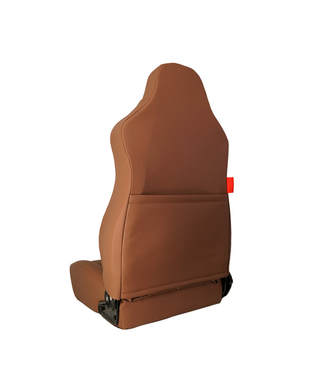 CPA3001 All Brown Leatherette Cipher Auto Universal Jeep Seats - Pair