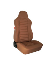 CPA3001 All Brown Leatherette Cipher Auto Universal Jeep Seats - Pair