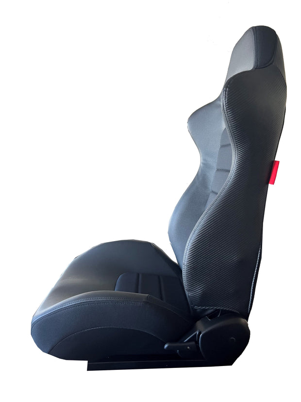 CPA2006 Cipher CR23 Mid Height Black Leatherette with Black Fabric Racing Seats