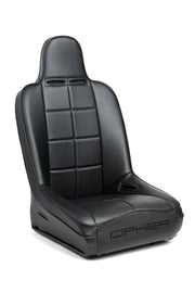 CPA3004 ALL BLACK LEATHERETTE CIPHER AUTO UNIVERSAL FIXED BACK SUSPENSION SEAT - SINGLE