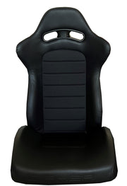 CPA2006 Cipher CR23 Mid Height Black Leatherette with Black Fabric Racing Seats