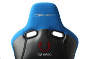 CPA2002CFBKBU  CIPHER VIPER RACING SEATS BLUE CLOTH W/ BLACK CARBON PU - PAIR