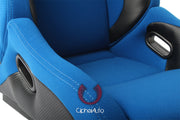 CPA2002CFBKBU  CIPHER VIPER RACING SEATS BLUE CLOTH W/ BLACK CARBON PU - PAIR