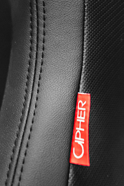 CPA2009RS Cipher Racing Seats Black Leatherette Carbon Fiber w/ Black Stitching - Pair