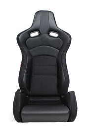 CPA2003CFBK CIPHER VP-8 RACING SEATS ALL BLACK W/ BLACK CARBON PU - PAIR