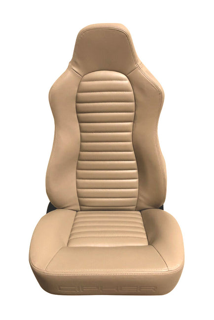 CPA3001 All Beige Leatherette Cipher Auto Universal Jeep Seats -  Pair