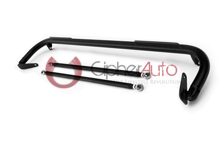 Cipher Racing Harness Bar Black Powder Coated (2016+ Honda Civic) 4-Door