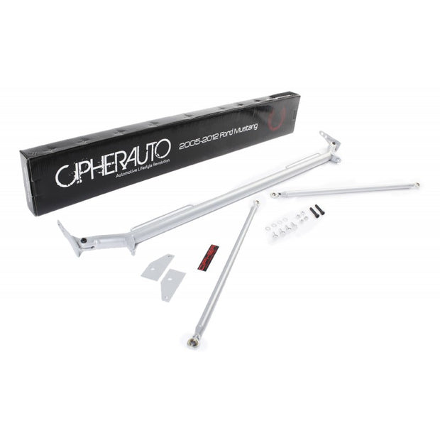 1994-2004 FORD MUSTANG CIPHER RACING SILVER COATING HARNESS BAR