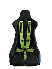 CPA4005 Cipher Racing Lime Green 5 Point 3 Inches Camlock Quick Release Racing Harness w/ Snap Hook & Eye Bolts - SFI 16.1