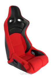 CPA2002CFBKRD CIPHER VIPER RACING SEATS RED CLOTH W/ BLACK CARBON PU - PAIR