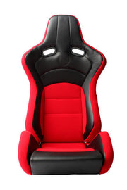 CPA2003 Cipher VP-8 Racing Seats Red w/ Black Carbon PU - Pair