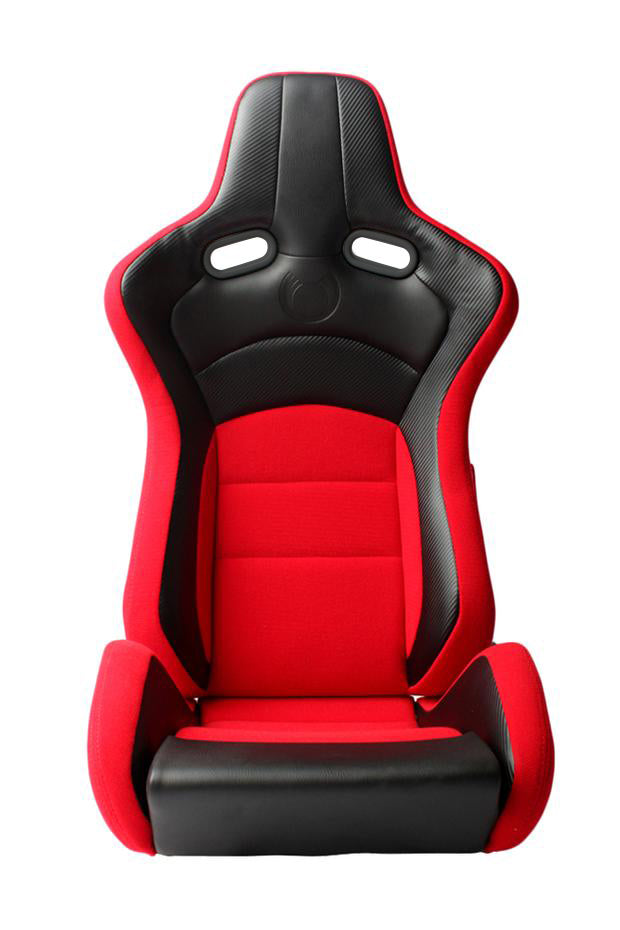 CPA2003 Cipher VP-8 Racing Seats Red w/ Black Carbon PU - Pair