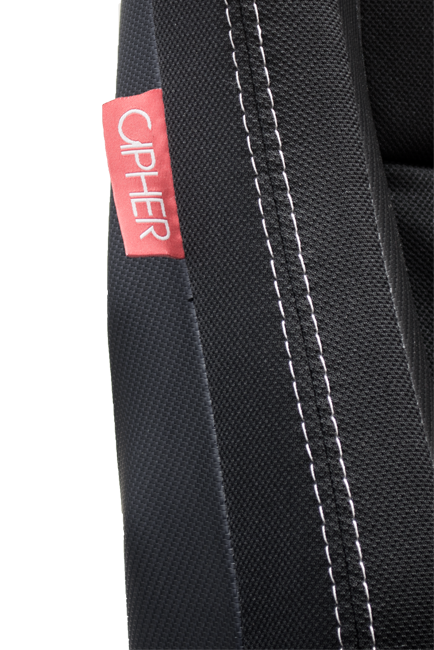 CPA2002 Cipher Viper Racing Seats Black Cloth Black Carbon PU w/ White Stitching - Pair----(OUT OF STOCK)