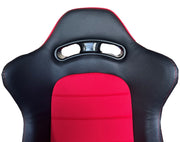 CPA2006 Cipher CR23 Mid Height Black Leatherette with Red Fabric Racing Seats