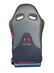 CPA2006 Cipher CR23 Mid Height Black Leatherette with Red Fabric Racing Seats