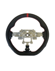 Enhanced Steering Wheel for Mazda Miata 2006-2015 NC Genuine Leather with Red Stitching and Red racing stripe (NEW LIMITED EDITION)