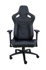 RS Racing Style Seat Black Leatherette Carbon Fiber with Black Diamond Stitching Premium Office/Gaming Chair