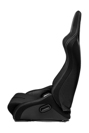 CPA2002 Cipher Viper Racing Seats Black Cloth Black Carbon PU w/ White Stitching - Pair----(OUT OF STOCK)