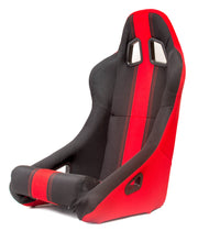  CPA1005 ALL BLACK W/ Red Stripe FABRIC CIPHER AUTO FULL BUCKET RACING SEAT - SINGLE