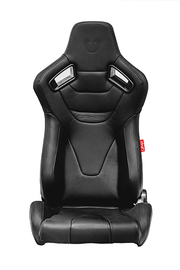 CPA2009RS Cipher Racing Seats Black Leatherette Carbon Fiber w/ Black Stitching - Pair