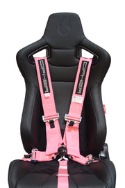 CPA4005PK CIPHER RACING PINK Ribbon Edition 5 POINT 3 INCHES CAMLOCK QUICK RELEASE RACING HARNESS W/ SNAP HOOK & EYE BOLTS - SFI 16.1