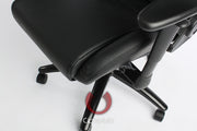 CPA5001 ALL BLACK LEATHERETTE CIPHER AUTO OFFICE RACING SEAT