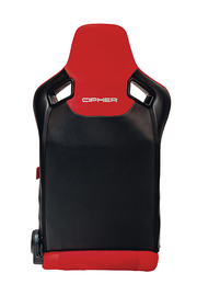CPA2009 Cipher AR-9 Revo Racing Seats  All Red Suede and Fabric w/ Carbon Fiber Polyurethane Backing - Pair — OUT OF STOCK