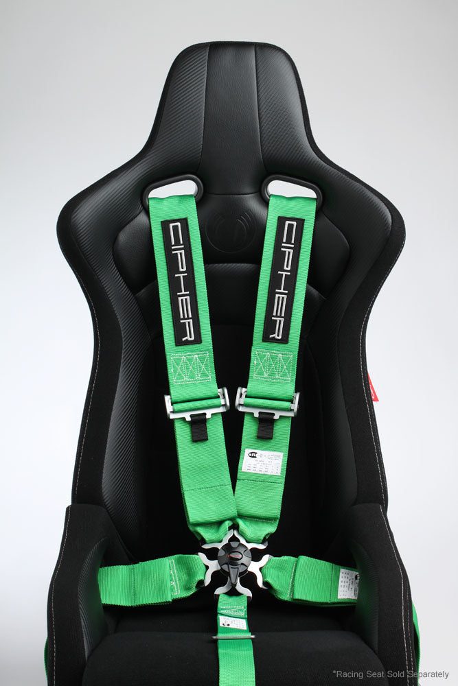 Fer039 Car Accessories Light Green Color 4 Point Racing Harness