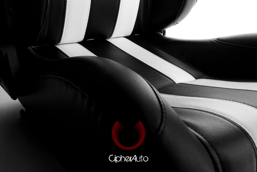 ロイヤルブラッド CPA1026 Black Leatherette w/ White Stripes Cipher Auto