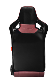 CPA2009RS Cipher Racing Seats Maroon Leatherette Carbon Fiber  - Pair -----OUT OF STOCK