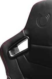 CPA2009RS Cipher Racing Seats Black Leatherette Carbon Fiber w/ Red Stitching - Pair