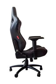 RS Racing Style Seat Black Leatherette Carbon Fiber with Red Diamond Stitching Premium Office/Gaming Chair