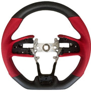 CIVIC 10TH GEN RED LEATHER CARBON FIBER STEERING WHEEL