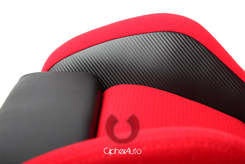 CPA2003 Cipher VP-8 Racing Seats Red w/ Black Carbon PU - Pair