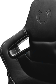 CPA2009 Cipher Racing Seats Black Leatherette Carbon Fiber w/ Grey Stitching - Pair---(OUT OF STOCK)