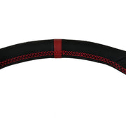 Enhanced Steering Wheel for Mazda Miata 1990-1997 NA Leather with Magenta/Red Wine Stitching and Red Racing Stripe *LIMITED EDITION*