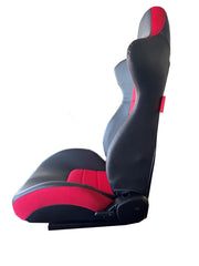 CPA2006 Cipher CR23 Mid Height Black Leatherette with Red Fabric Racing Seats