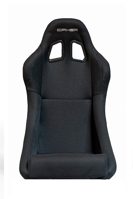 CPA1005 All Black Fabric Cipher Auto Full Bucket Racing Seat - Single ---OUT OF STOCK